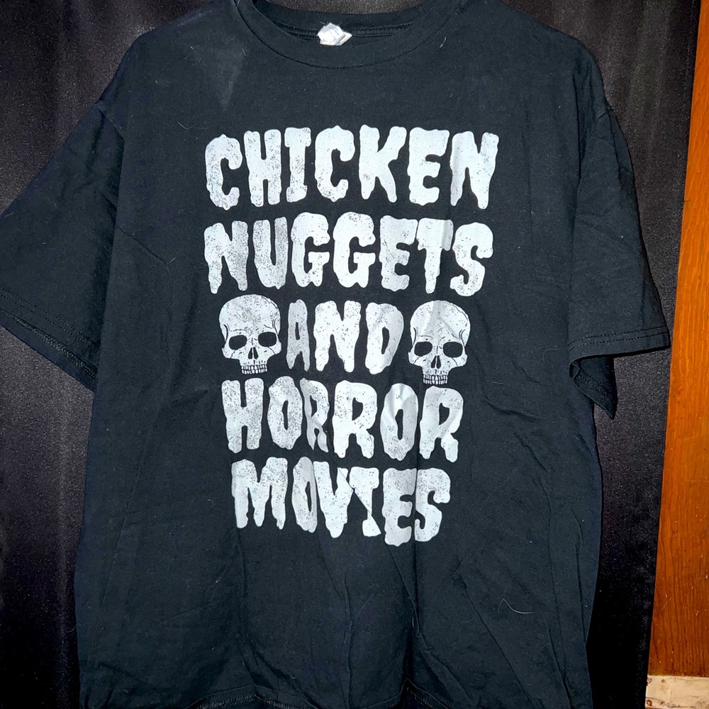 Chicken Nuggets & Horror Movies Tee